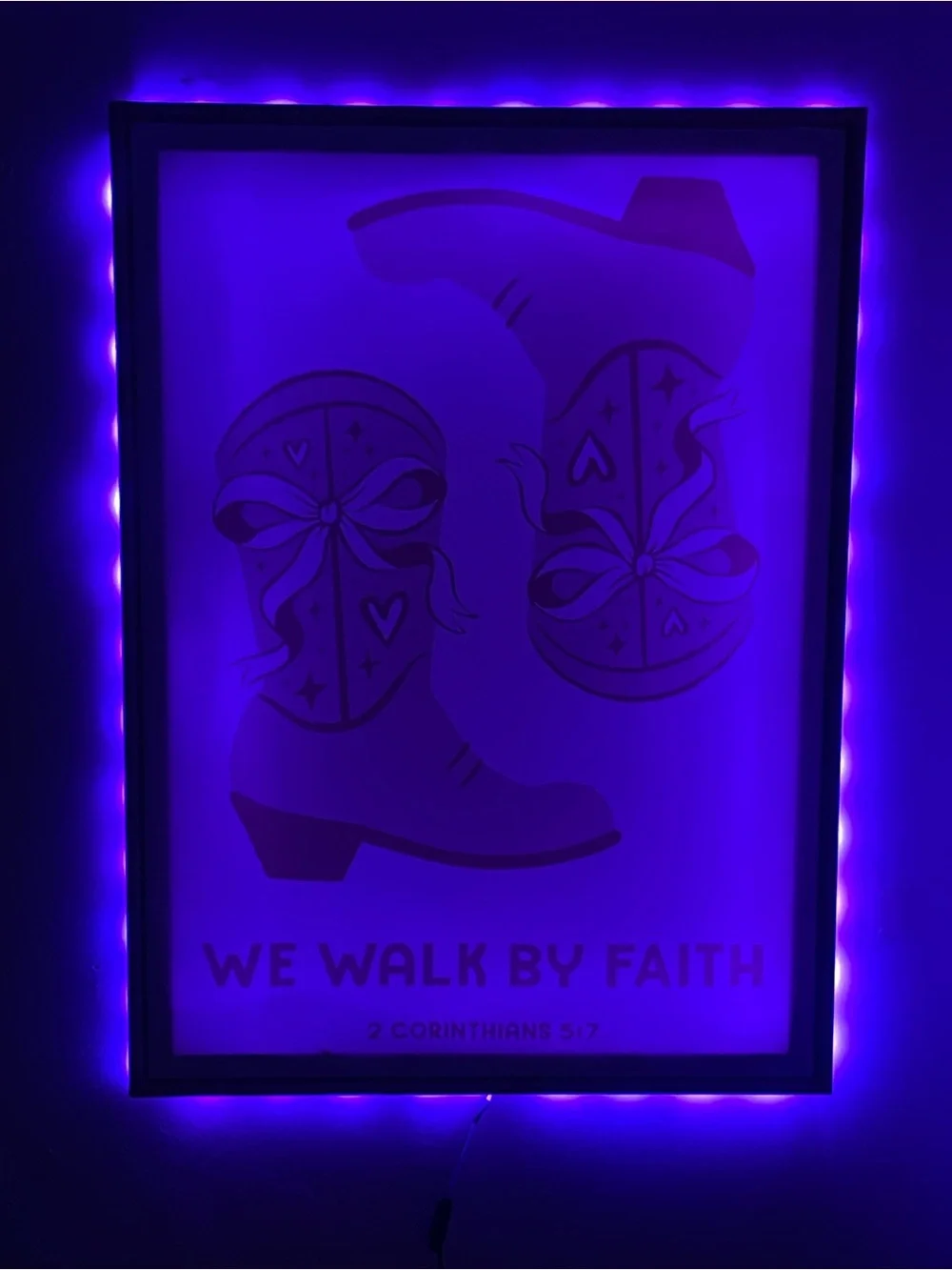 N/A framed illuminated